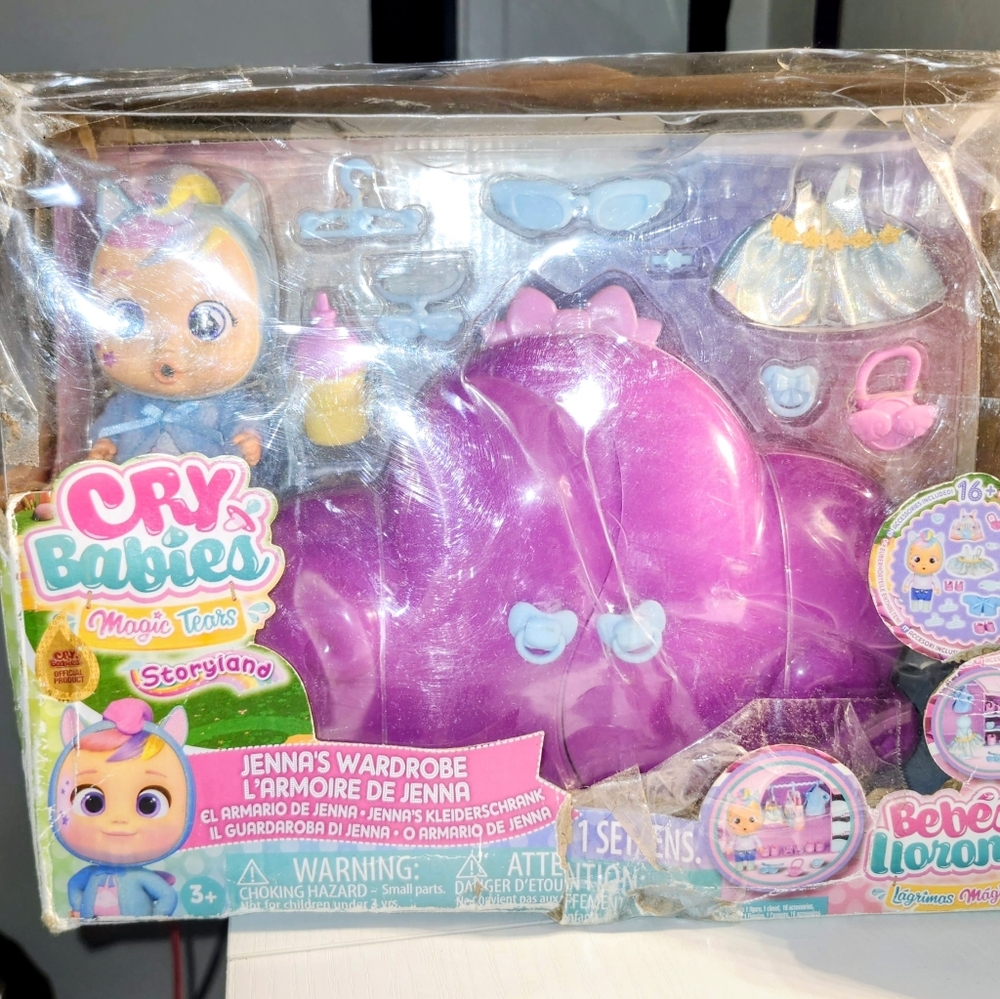 Cry Babies Magic Tears Doll Storyland Jenna's Wardrobe Damaged Box